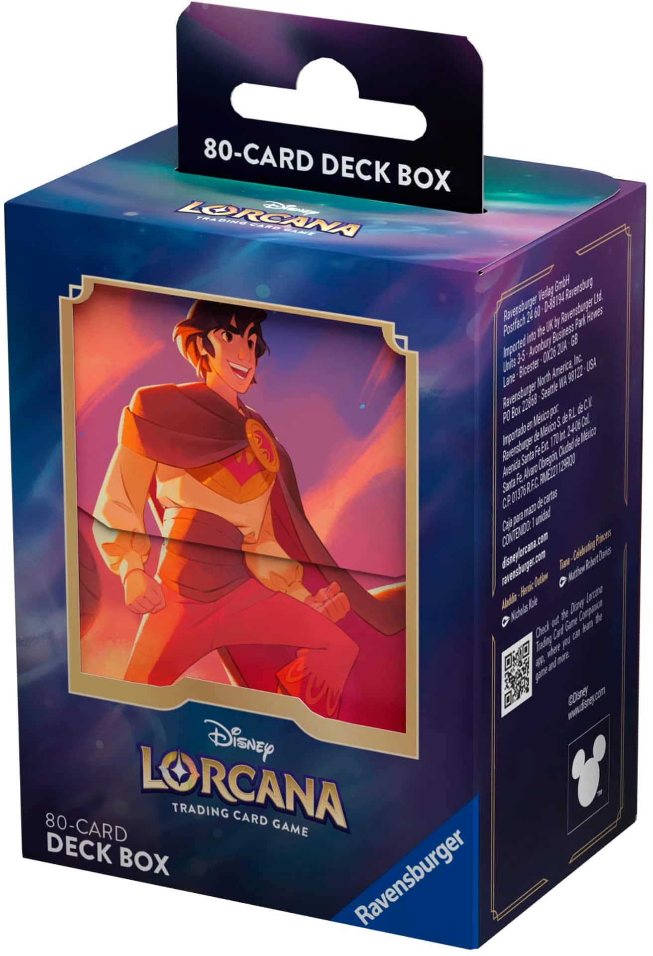 80-CARD DECK BOX - LORCANA TCG - loricana.com - Disney - Ravensburger
