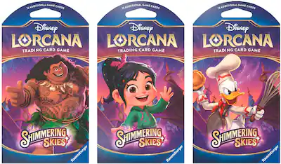 Disney - Lorcana: Shimmering Skies - Sleeved Booster - Styles May Vary Disney - Lorcana: Shimmering Skies - Sleeved Booster - Styles May Vary