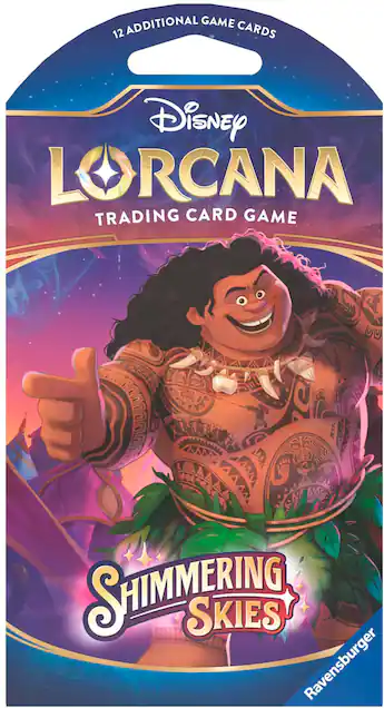 disney lorcana shimmering skies cards Ravensburger TCG: Illumineer's Trove | Secure Card Storage | Includes Booster Packs & Comprehensive Guide | Original Disney Artwork Each Disney Lorcana Booster Pack contains 12 random cards Every card from Shimmering Skies