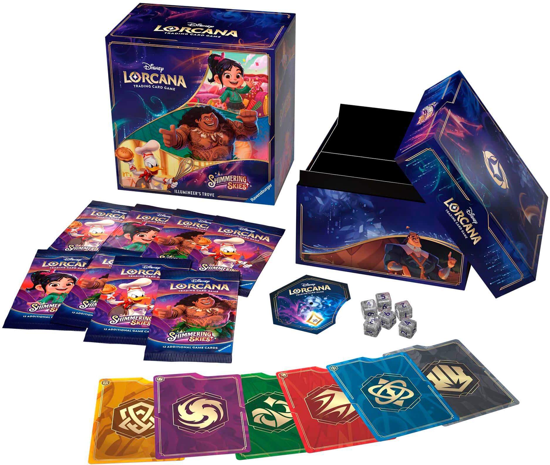 * Lorcana T.Cee.
* Disney Lorcana Traries.
* Shimmering Skies.
* Lorcana Lore.
* Lorcana Euro-Cane.
* Lorcana Shemneys.
* Lorcana Shimmering Skies.
* Lorcana Shimmering Skies Mini-Store.