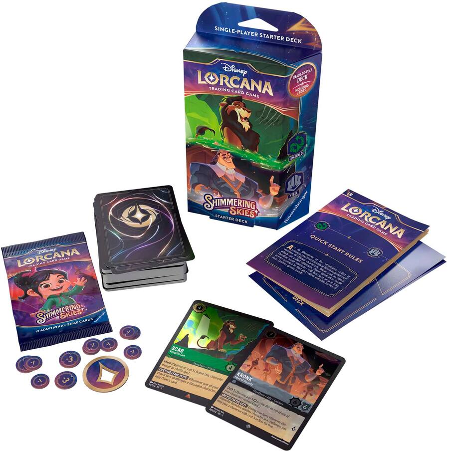 Disney Lorcana: Shimmering Skies Single Player Starter Deck Styles Disney Lorcana: Shimmering Skies Single Player Starter Deck Styles