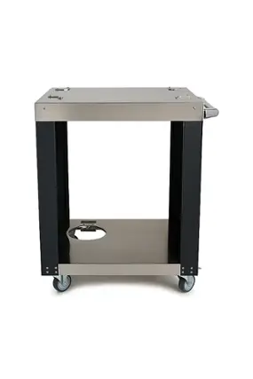 Angle. Coyote Outdoor Living - 30" Cart for Coyote Hybrid Pizza Oven - Black.