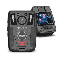 Rexing - P2 1080p FHD Body Camera with Type-C Port - Black - Angle_Zoom