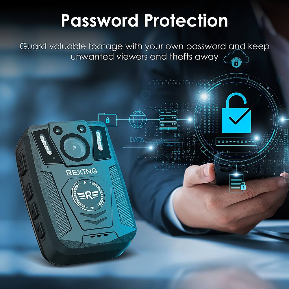 Password Protection: Guard valuable footage with your own password and keep unwanted viewers and thefts away.