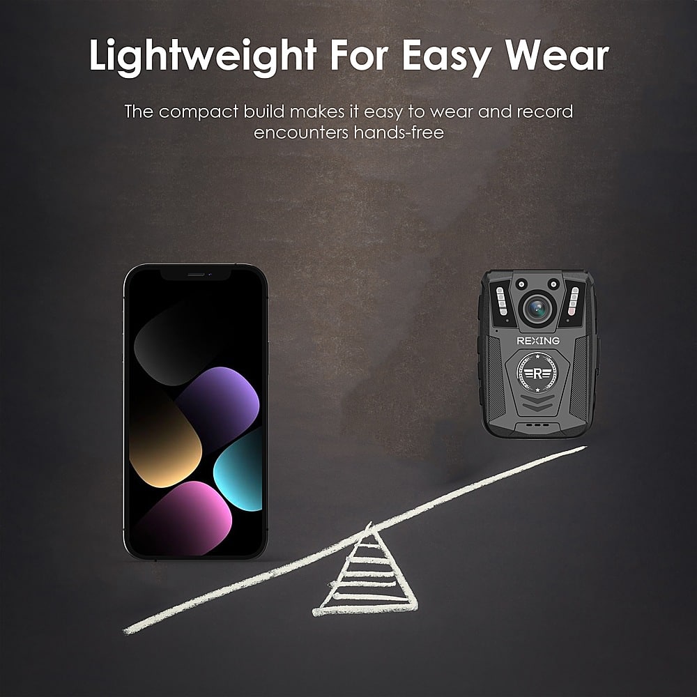 Lightweight For Easy Wear: The compact build makes it easy to wear and record encounters hands-free.