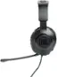 Left. JBL - Quantum 100X Wired Gaming Headset - Black.