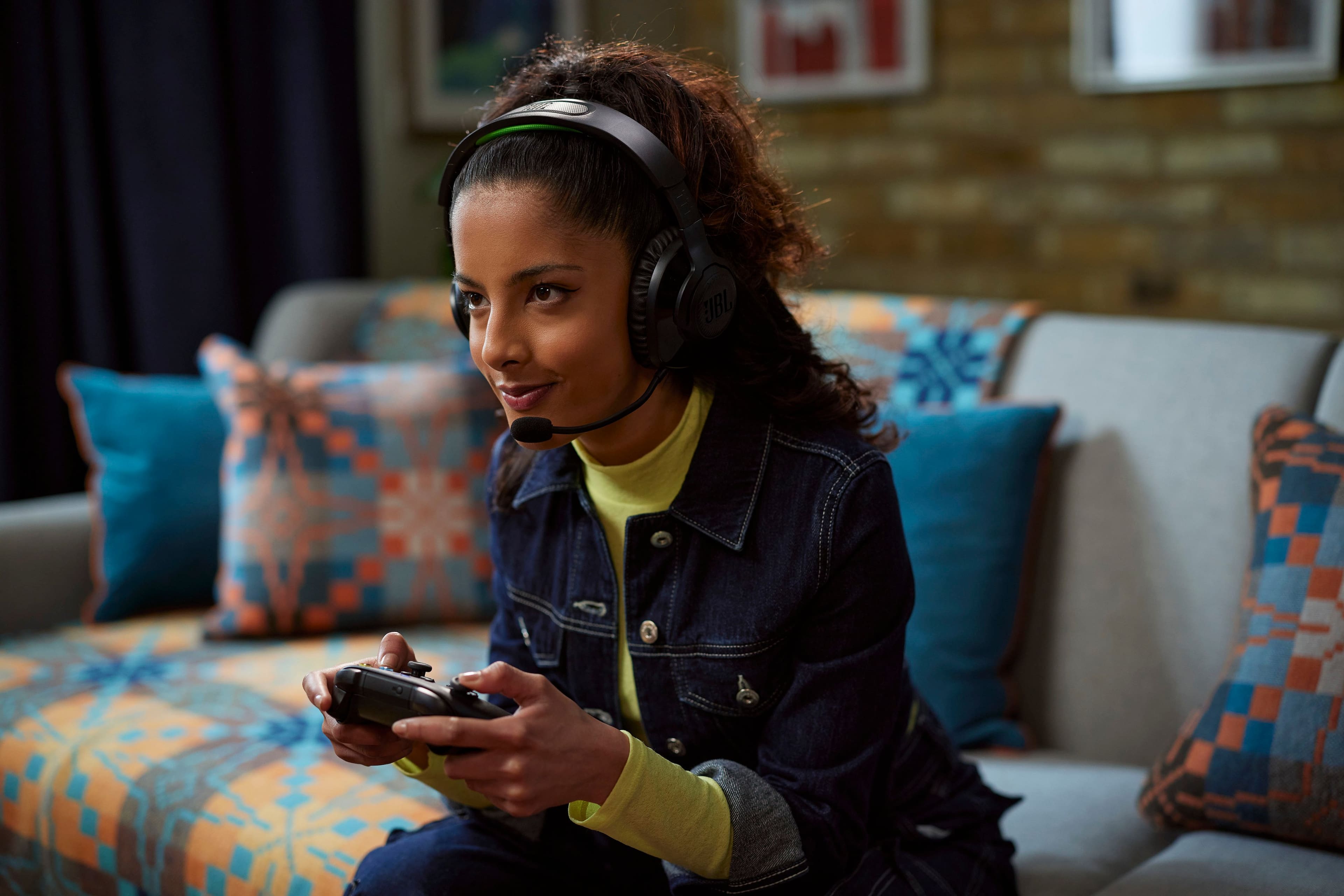 Alt View 19. JBL - Quantum 360X Wireless Gaming Headset - Black.