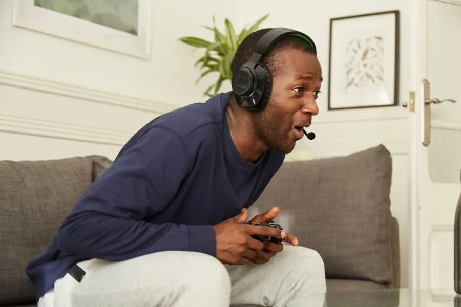 Alt View 20. JBL - Quantum 360X Wireless Gaming Headset - Black.