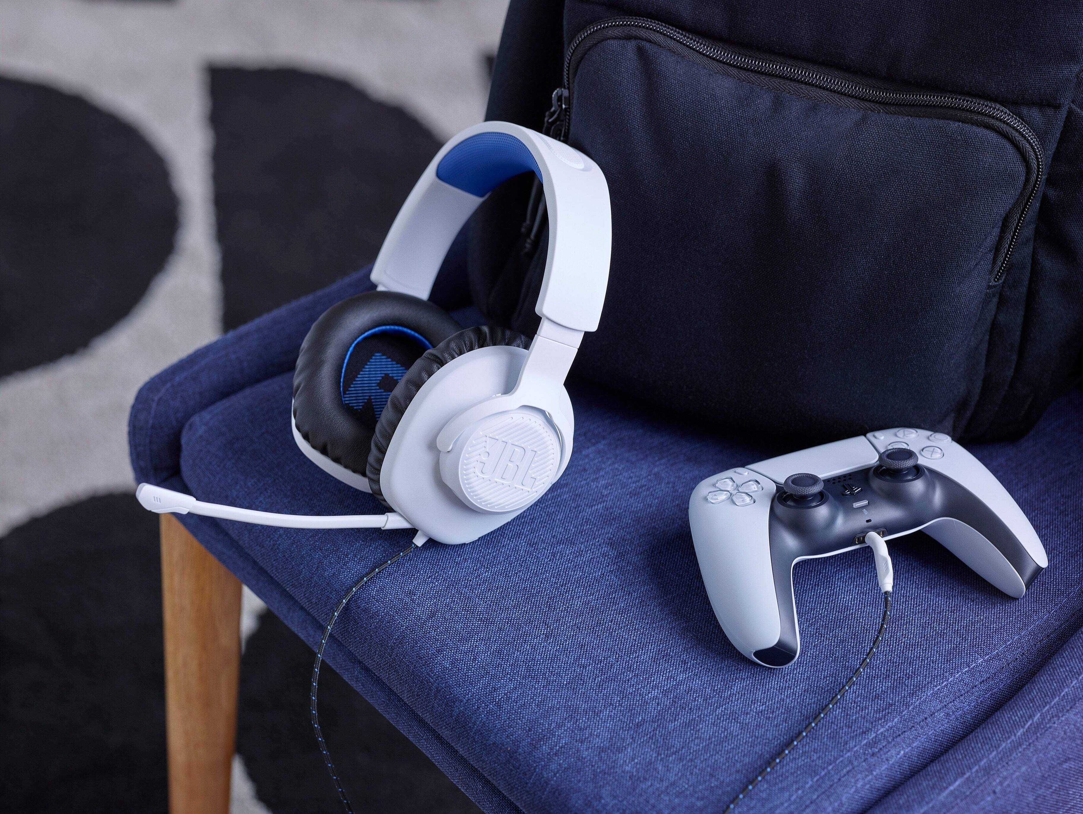 Alt View 18. JBL - Quantum 100P Wired Gaming Headset - White.