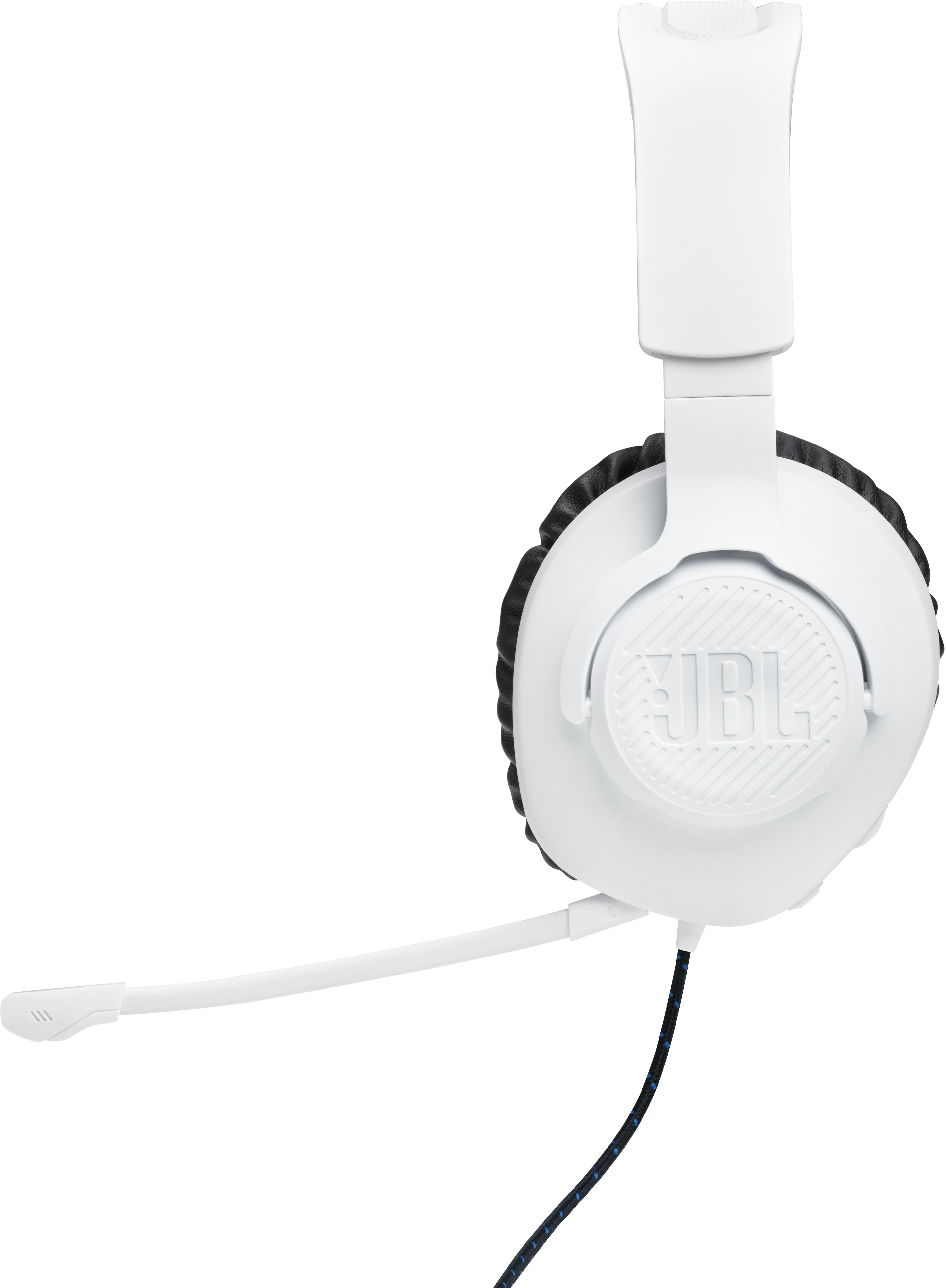Left. JBL - Quantum 100P Wired Gaming Headset - White.