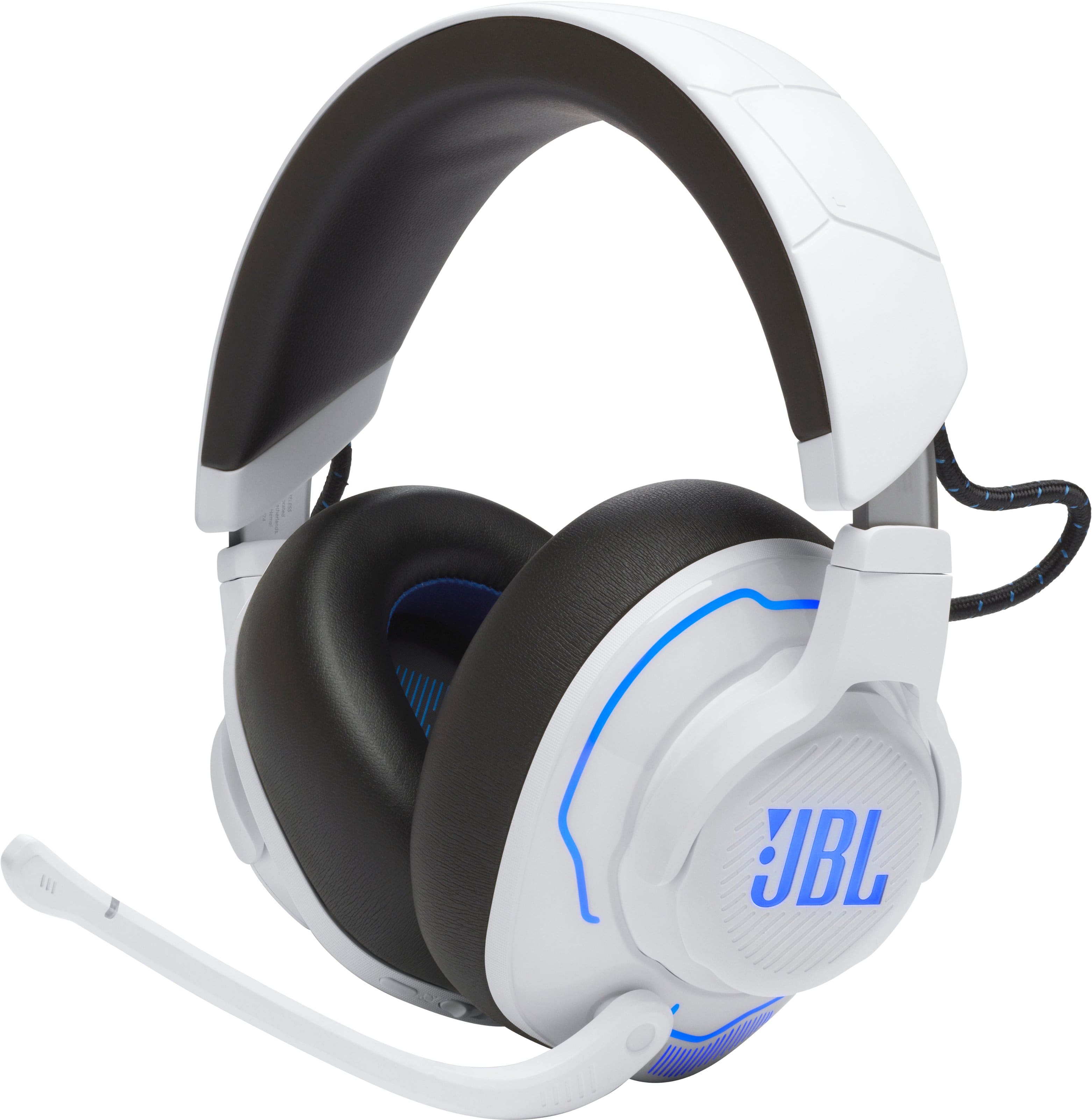 Angle. JBL - Quantum 910P Wireless Gaming Headset - White.