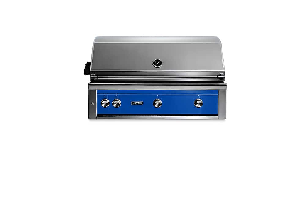 Angle. Viking - Professional 42-inch Built-In Gas Grill - Pacific Blue.