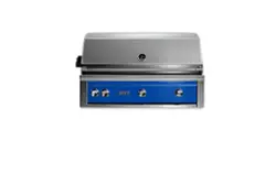 Viking - Professional 42-inch Built-In Gas Grill - Pacific Blue - Angle_Zoom