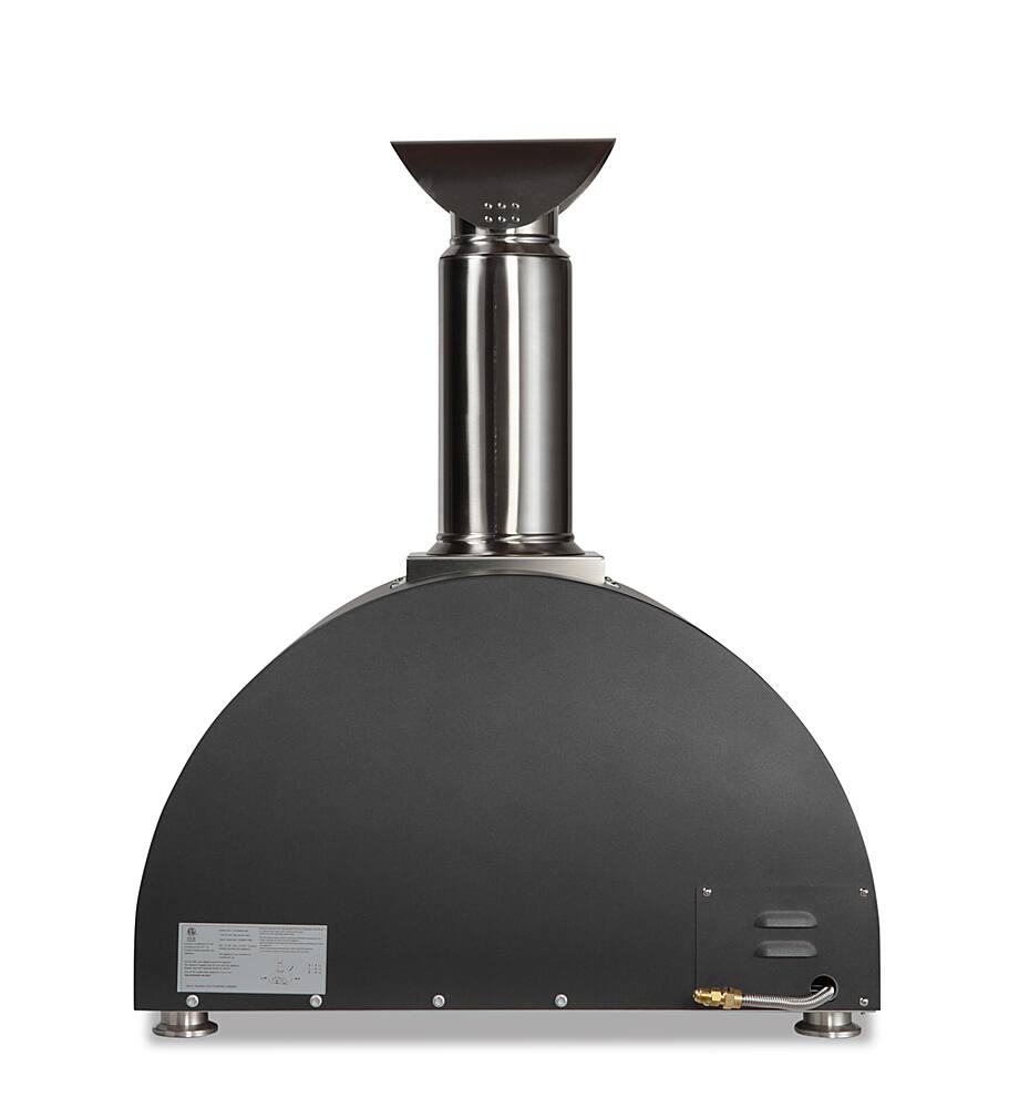 Alt View 11. Coyote Outdoor Living - The Coyote OutdoorLiving Multi-Fuel 30" pizza oven - wood/NG - Matte Black.