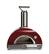 Alt View 1. Coyote Outdoor Living - The Coyote OutdoorLiving Multi-Fuel 30" pizza oven - wood/NG - Red.