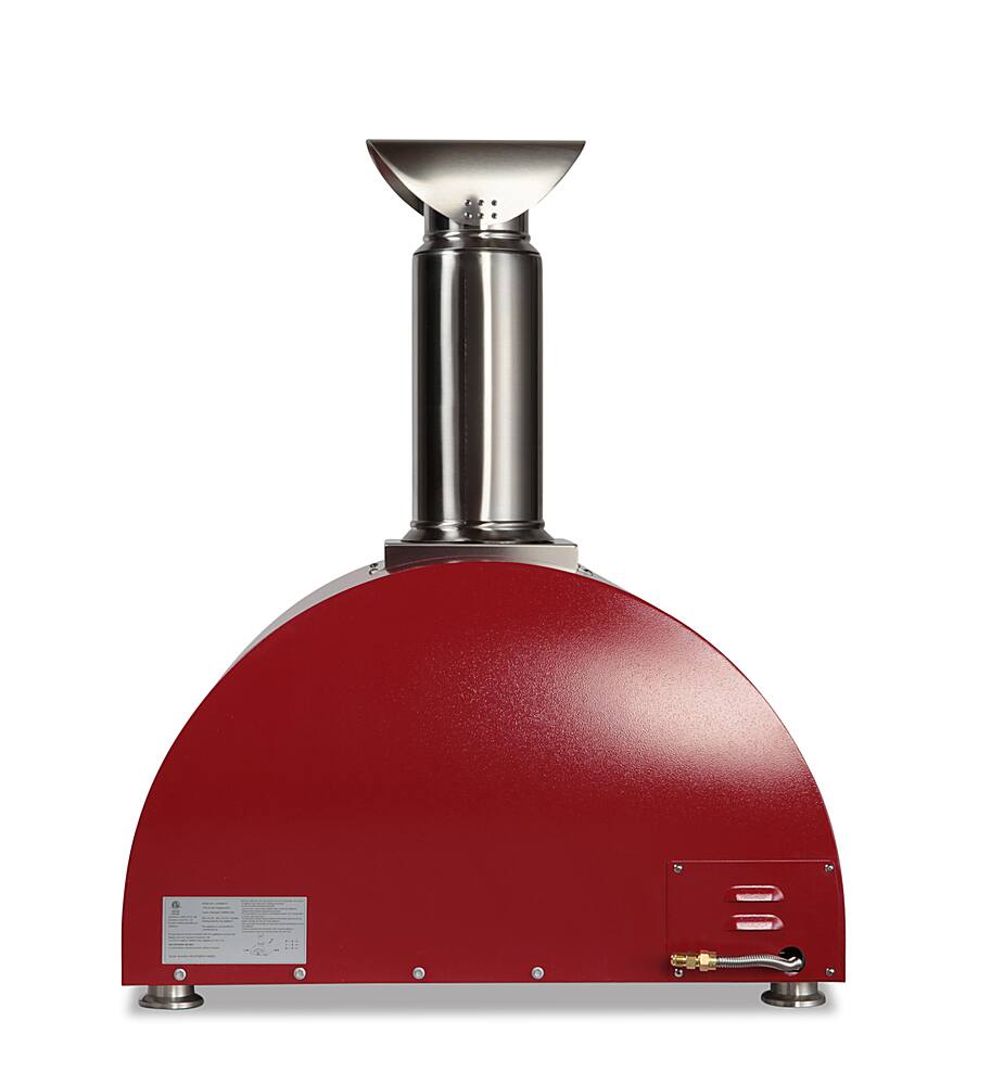 Alt View 11. Coyote Outdoor Living - The Coyote OutdoorLiving Multi-Fuel 30" pizza oven - wood/LP - Red.