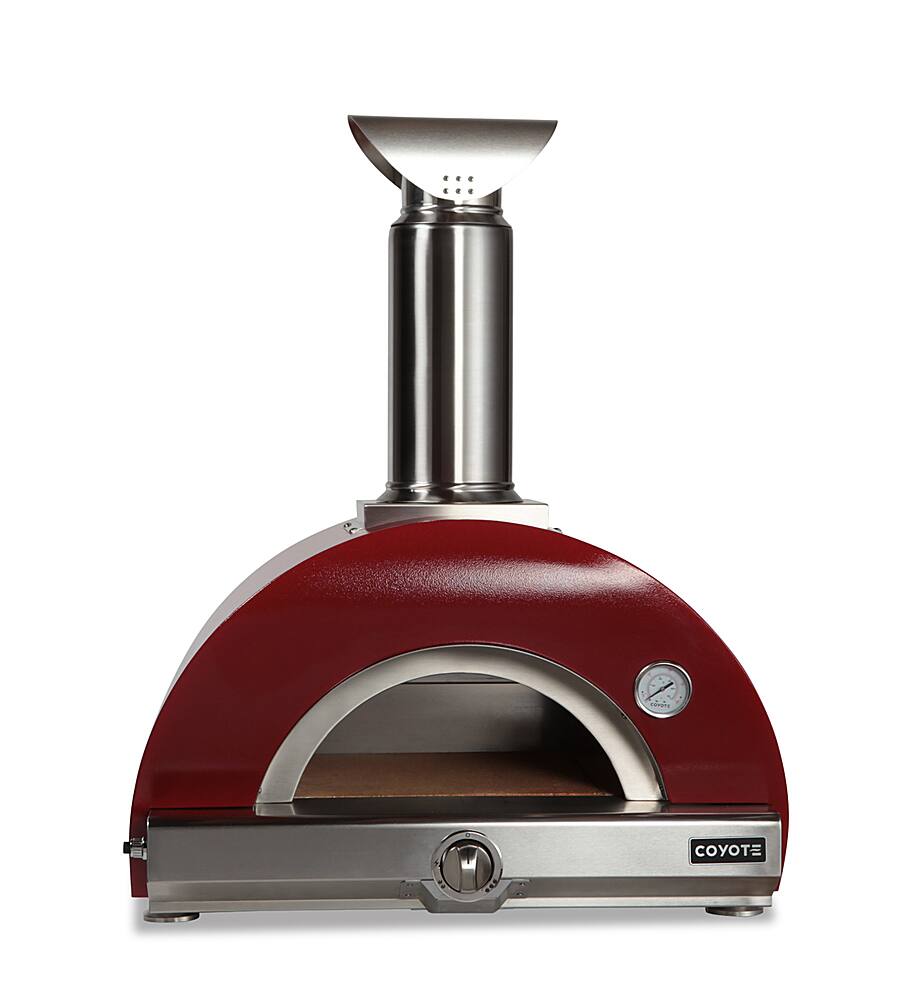 Alt View 1. Coyote Outdoor Living - The Coyote OutdoorLiving Multi-Fuel 30" pizza oven - wood/LP - Red.