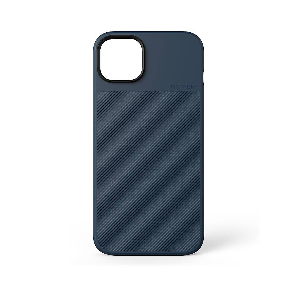 Front. Moment - Magsafe Compatible Case for iPhone 14 Plus w/ Drop-In Lens Mount - Indigo.