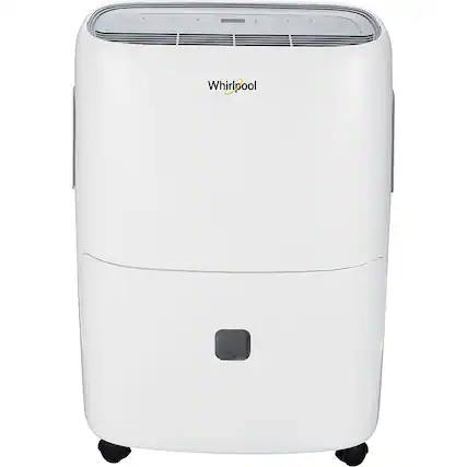 Front. Whirlpool - Energy Star 50-Pint Dehumidifier - White.