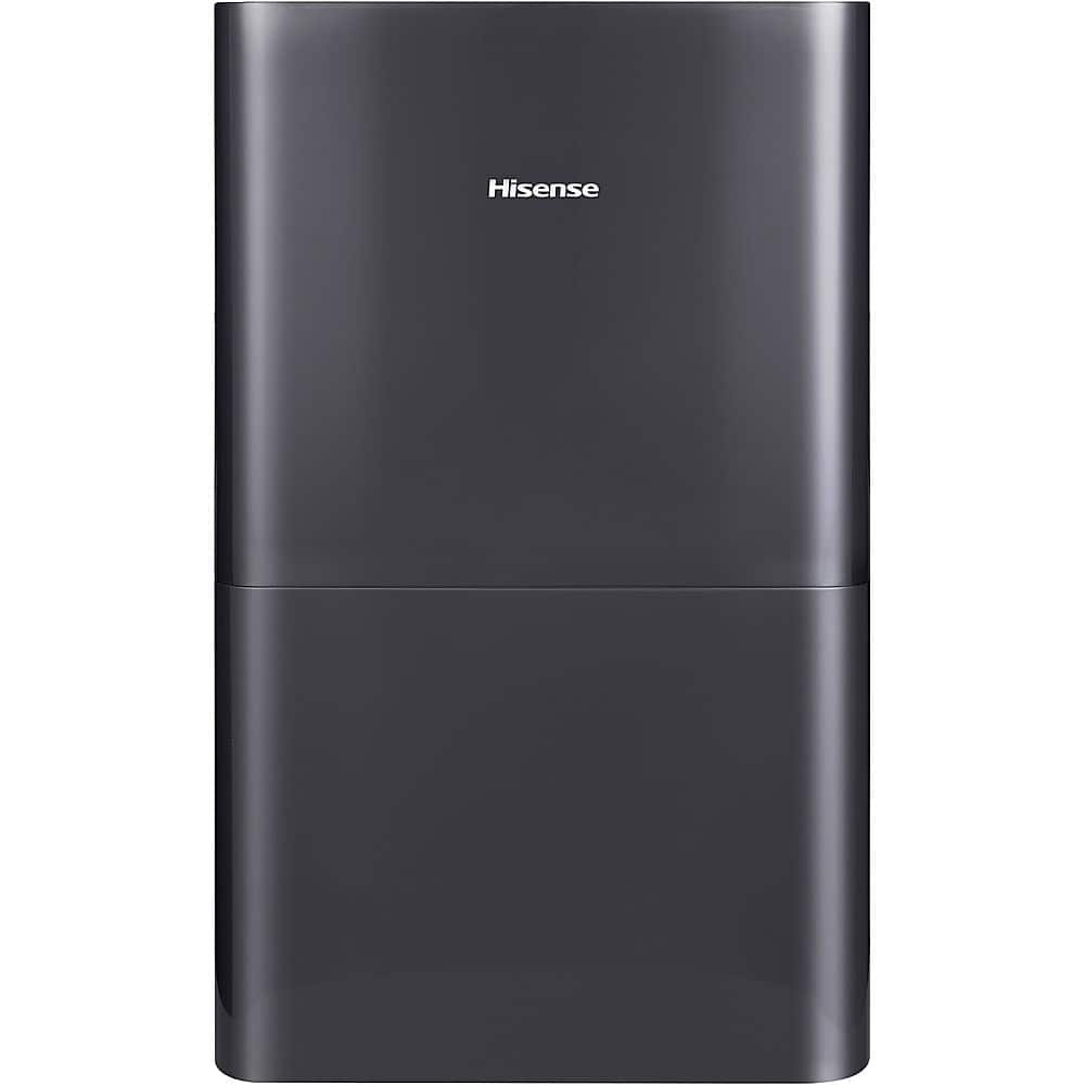 Hisense - 50-pint Dehumidifier with Built-in Pump - Black