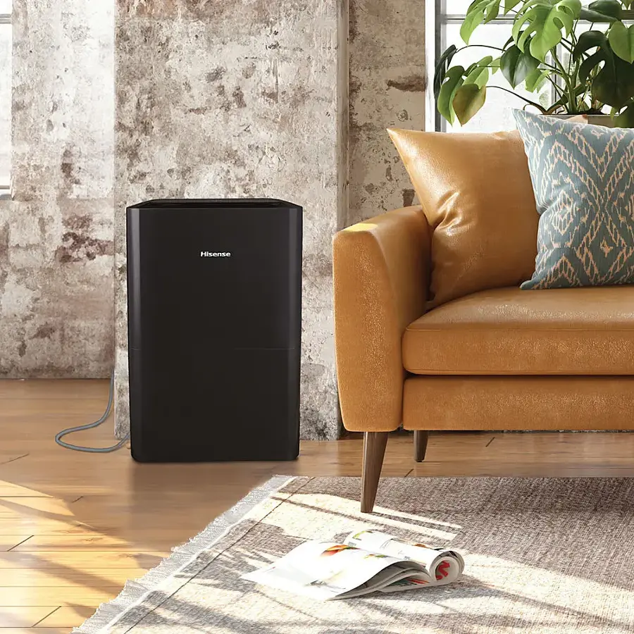 Alt View 22. Hisense - 50-pint Dehumidifier with Built-in Pump - Black.