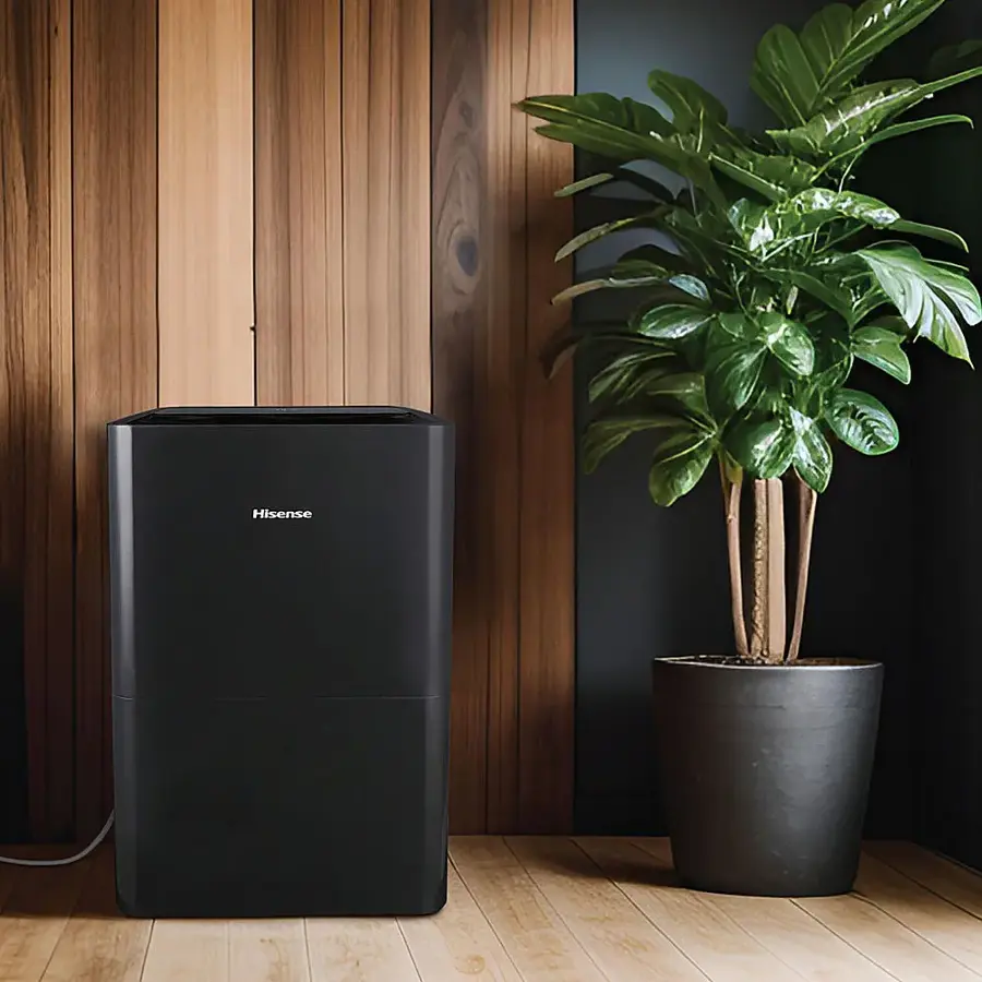 Alt View 23. Hisense - 50-pint Dehumidifier with Built-in Pump - Black.