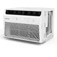 Hisense - 6,000 BTU 200 Sq. Ft. Window Air Conditioner with Remote Control - White - Front_Zoom