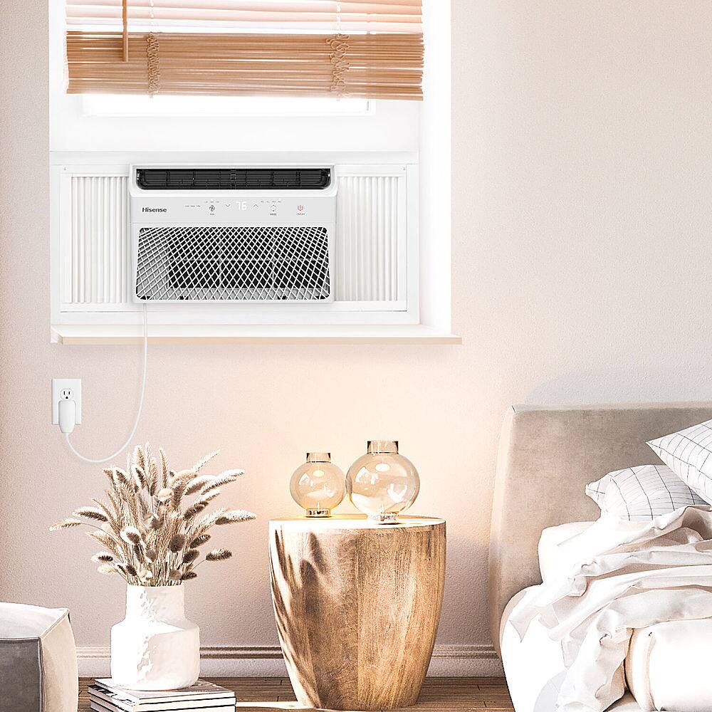 Alt View 16. Hisense - 6,000 BTU 200 Sq. Ft. Window Air Conditioner with Remote Control - White.