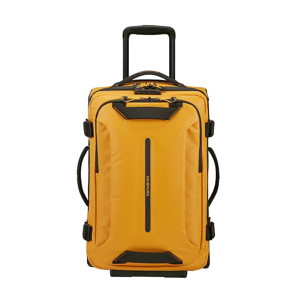 Angle. Samsonite - Ecodiver 21" Expandable Tilt Carry-On Duffle - Yellow.