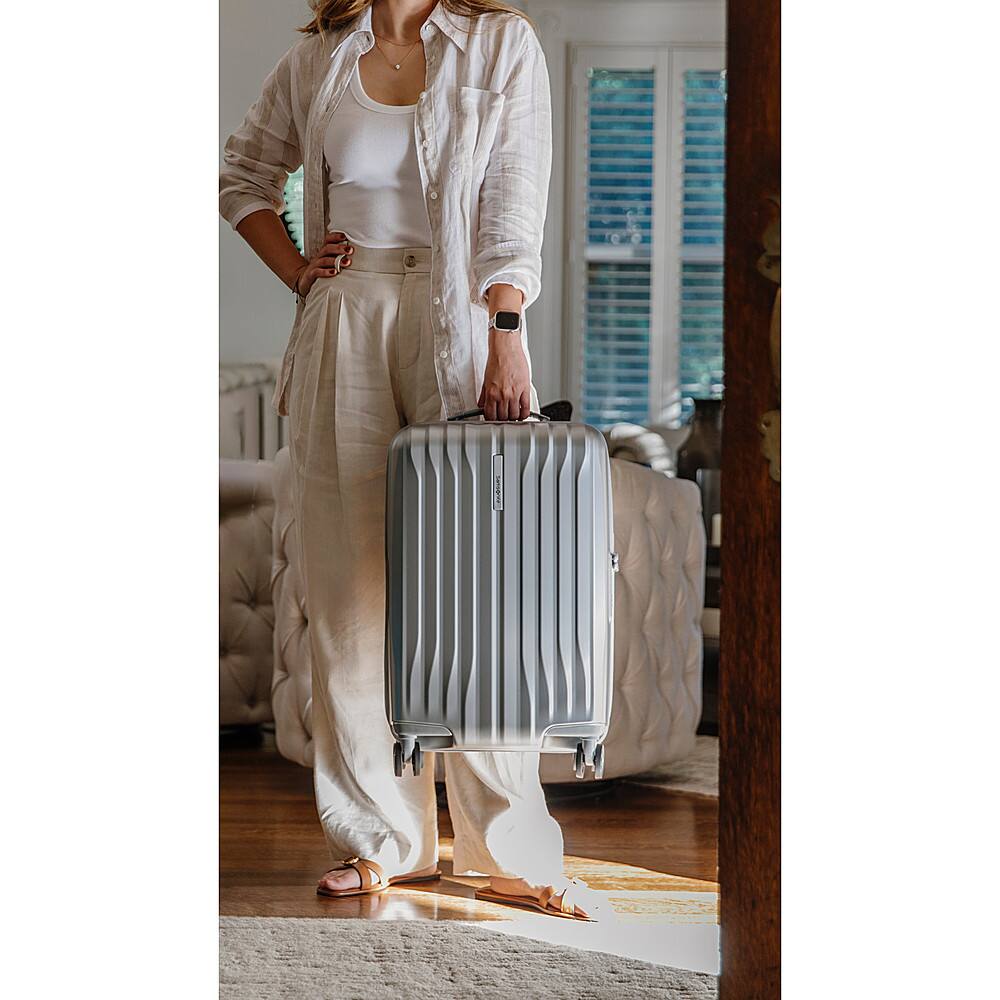 Alt View 19. Samsonite - UpLIFT HS 20" Expandable Carry on Spinner Suitcase - Silver Shimmer.