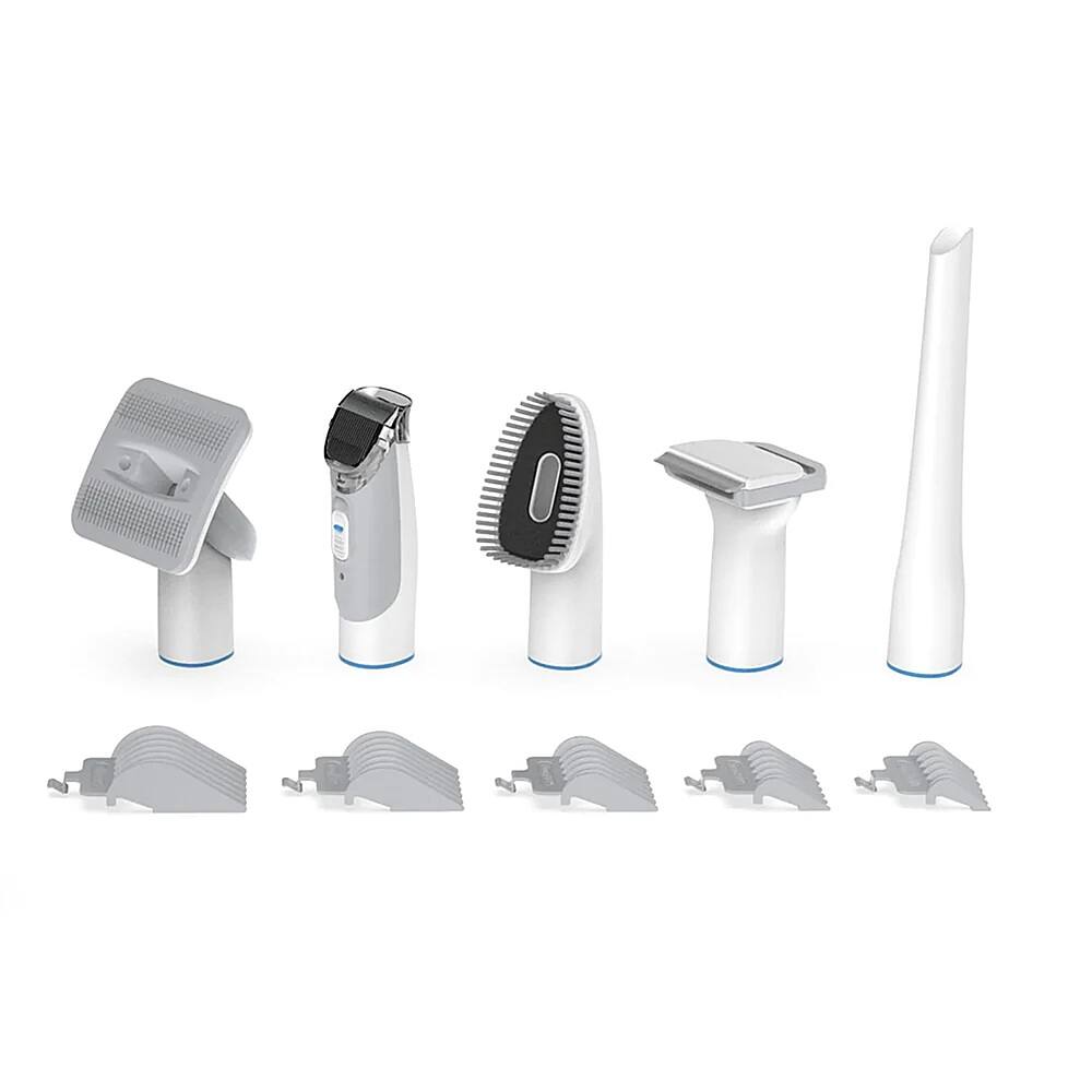 Alt View 3. NEAKASA - Neakasa P2 Pro Pet Grooming System - White/Blue.