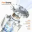 Fast Drying Get a fluffy, dry puppy in just 8 minutes with a 62m/s strong blow force from the 76,000rpm high-performance motor. The 360 3D surround air ensures thorough drying, while the 1,300W big power provides the necessary power for effective drying.