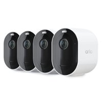 Arlo - Refurbished Pro 4 Spotlight 4 Camera - White - Front_Zoom