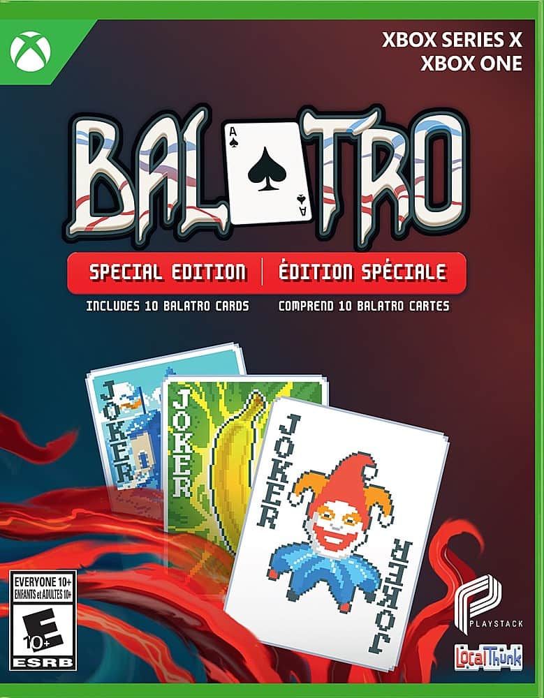 Xbox Series X Special Edition: Balatro includes 10 Balatro cards for everyone 10+.