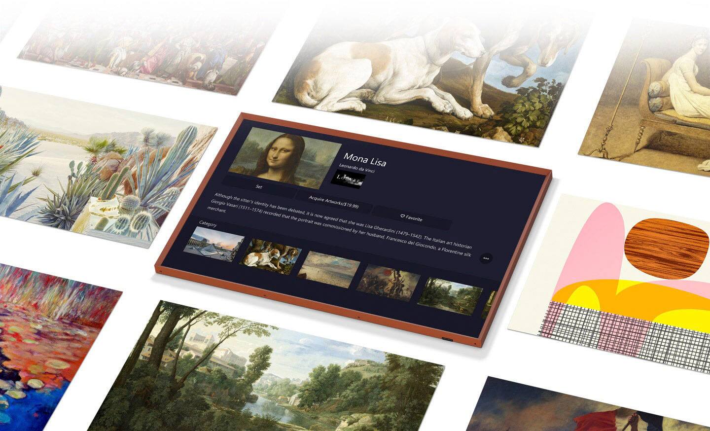 Alt View 19. Samsung - 65" Class The Frame QLED 4K UHD Smart Tizen TV - Charcoal Black.