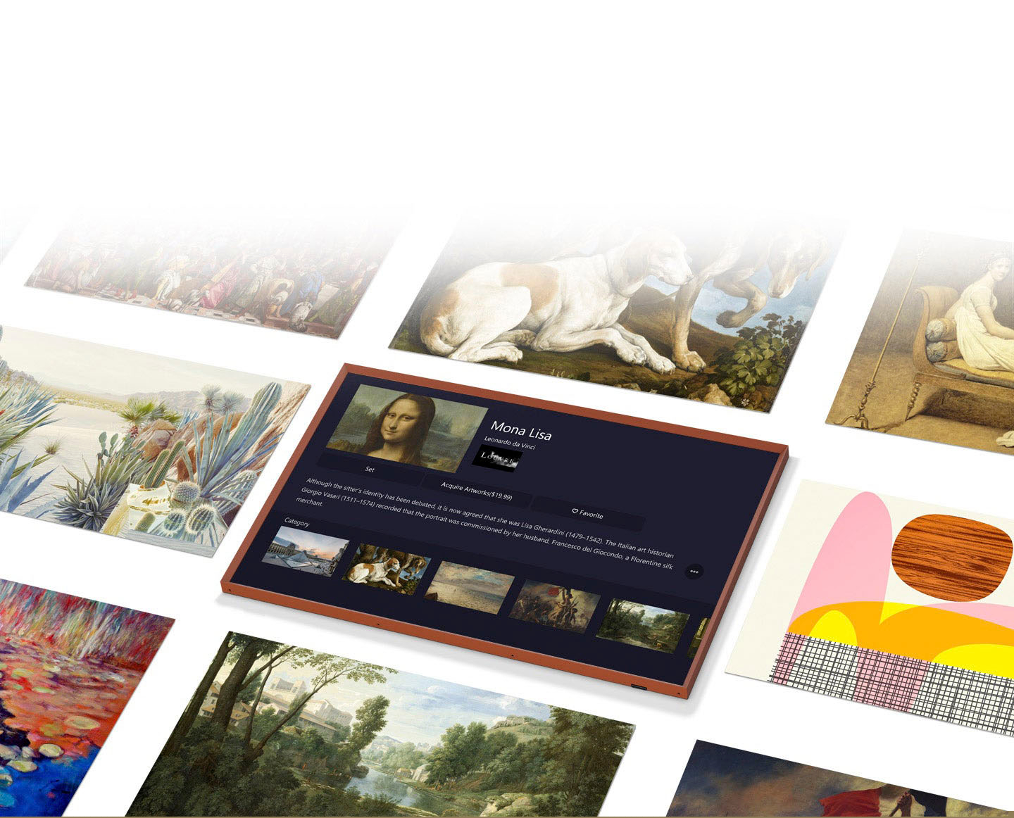 Alt View 19. Samsung - 55" Class The Frame QLED 4K UHD Smart Tizen TV - Charcoal Black.