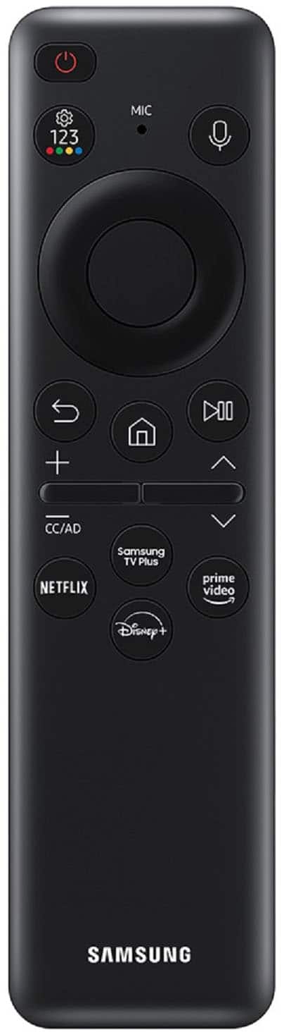 Remote Control. Samsung - 65" Class S90C OLED 4K UHD Smart Tizen TV - Titan Black.