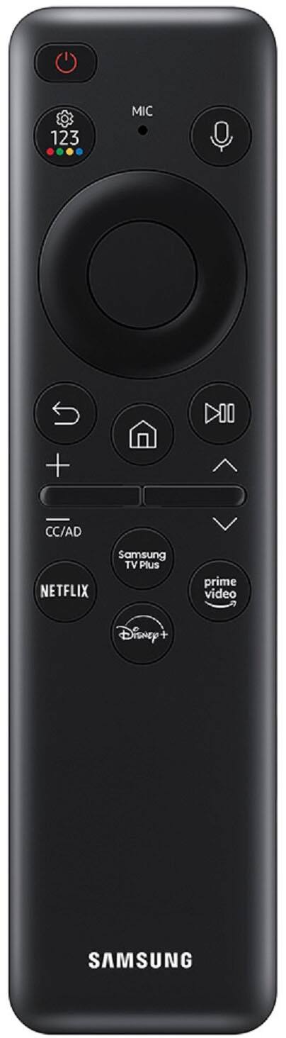 Remote Control. Samsung - 65" Class S90C OLED 4K UHD Smart Tizen TV - Titan Black.