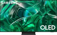 Front. Samsung - 55" Class S95C OLED 4K UHD Smart Tizen TV - Titan Black.