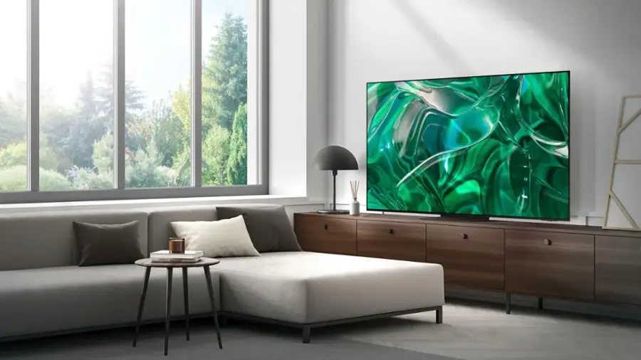 Alt View 19. Samsung - 55" Class S95C OLED 4K UHD Smart Tizen TV - Titan Black.