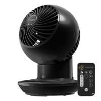 IRIS USA WOOZOO Oscillating 4-in-1 Air Circulator Fan - Black - Front_Zoom