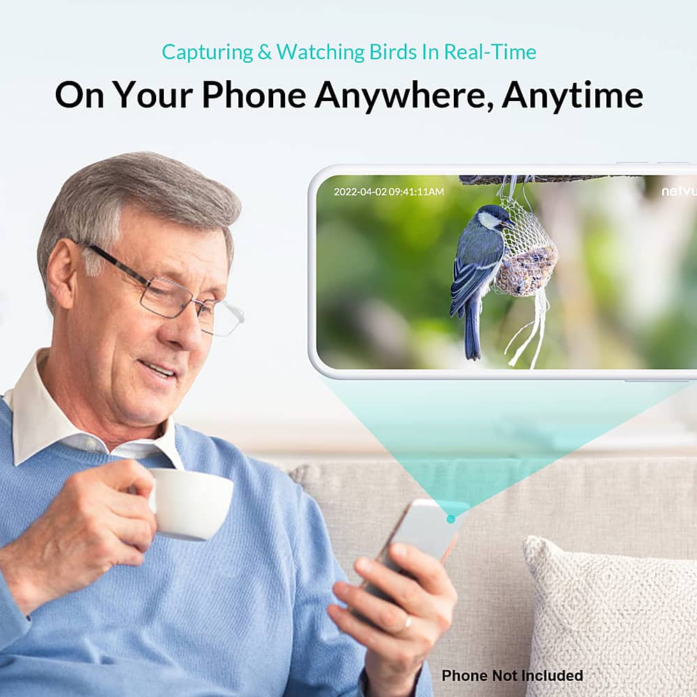 Capturing & Watching Birds In Real-Time On Your Phone Anywhere, Anytime. Phone Not Included.