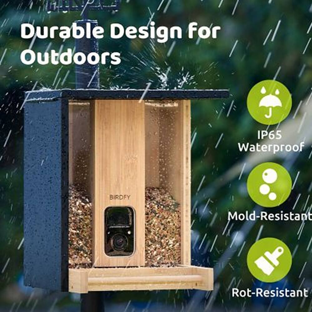 Durable Design for Outdoors IP65 Waterproof Birdfeeder Mold-Resistant Rot-Resistant