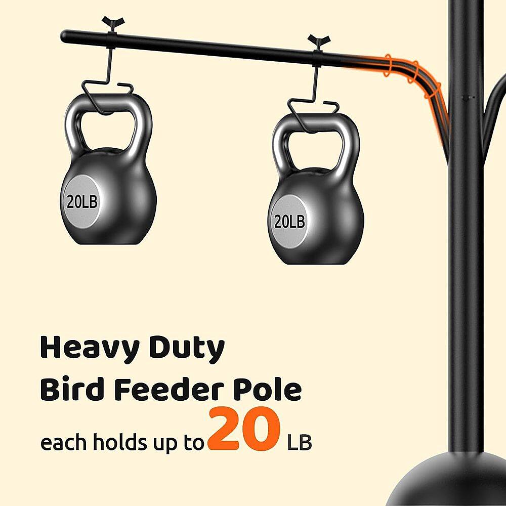Heavy Duty Bird Feeder Pole - Each holds up to 20 LB