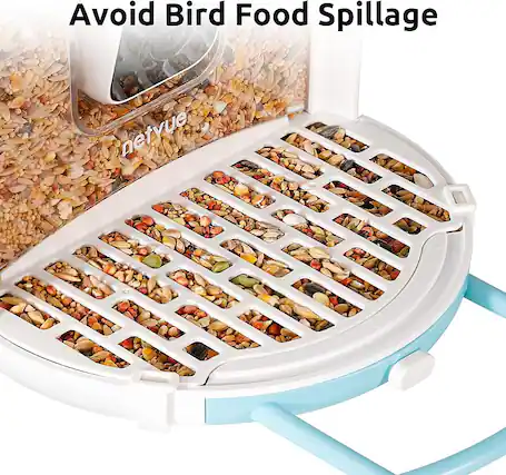 BIRDFY - Bird Seed Guard, Durable Waterproof Bird Feeder Seed Covers, Must-Have Bird Feeder Accessories - White
