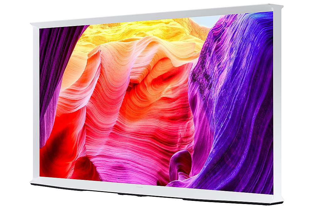 Alt View 12. Samsung - 65” Class LS01D Series The Serif QLED 4K Smart TV - CLOUD WHITE.