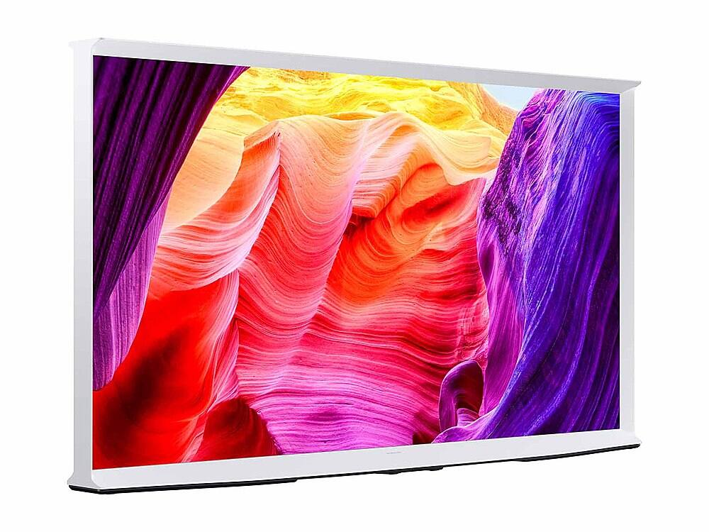 Alt View 13. Samsung - 65” Class LS01D Series The Serif QLED 4K Smart TV - CLOUD WHITE.