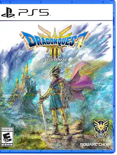 P V PS5 TM DRAGON QUEST III HD-2D REMAKE EVERYONE 10+ E 10+ ESRB THE ERDRICK TRILOGY SQUARE ENIX
