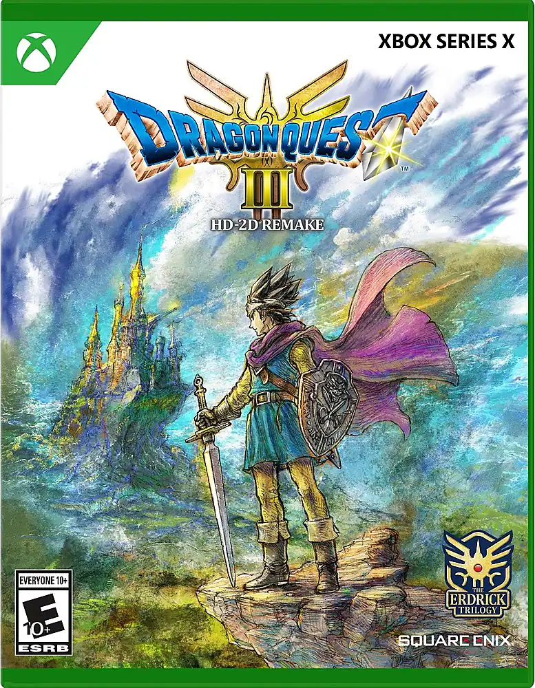 X SERIES X X DRAGON QUEST III HD-2D REMAKE EVERYONE 10+ D 10+ ESRB THE ERDRICK TRILOGY SQUARE ENIX