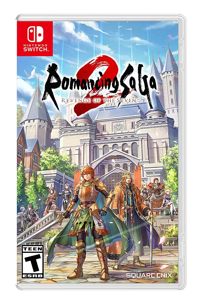 D NINTENDO SWITCH. Asil REVENGE OF THE SEVEN SAM TM TEEN T ESRB SQUARC ENIX.